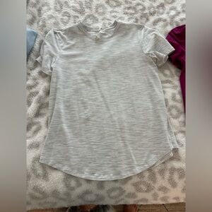 Love Curved-Hem Crewneck T-Shirt